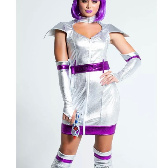 Unknown Other - SPACE SUIT ALIEN HALLOWEEN COSTUME -M- EUC!